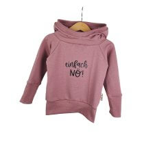 Hoodie Einfach nö altrosa 86/92 