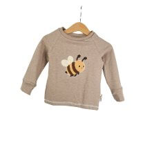 Langarmshirt Biene-Patch sand