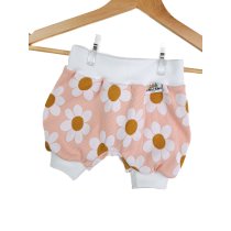 Kurze Hose Feinripp Gänseblümchen 74/80