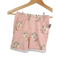 Kurze Shorts Einhorntraum rosa 86/92