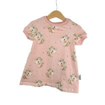 Kurzarmkleid Einhorntraum rosa 86/92