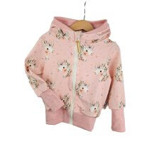 Sweatjacke Einhorntraum rosa 86/92