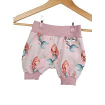 Kurze Hose Meerjungfrauen rosa 74/80