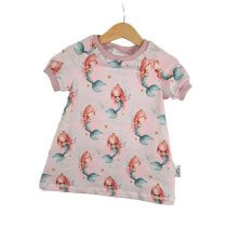 Kurzarmkleid Meerjungfrauen rosa 86/92