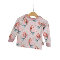 Langarmshirt Meerjungfrauen rosa 74/80