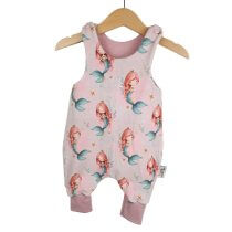 Strampler Meerjungfrauen rosa 62