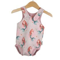 Sommerstrampler Meerjungfrauen rosa 74/80