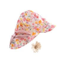 Sommerhut Musselin Blümchen bunt S