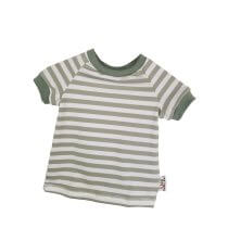 T-Shirt Streifen altmint groß 74/80