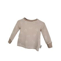 Langarmshirt Waffel Elefanten sand 74/80