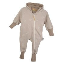 Sweatoverall Waffel Elefanten sand 62/68 doppellagig
