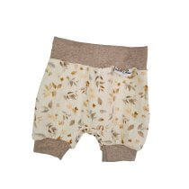 Kurze Hose Musselin Blätter und Blumen