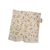 Kurze Shorts Musselin Blätter und Blumen