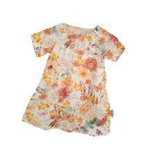 Kurzarmkleid Musselin Blütenzauber