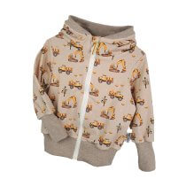 Sweatjacke Baustelle sand