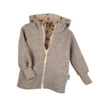 Walkjacke sand meliert mit Baustelle sand