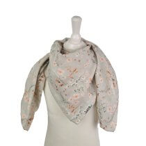 Tuch zum Binden Musselin Blümchen sand