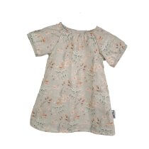 Kurzarmkleid Musselin Blümchen sand 86/92