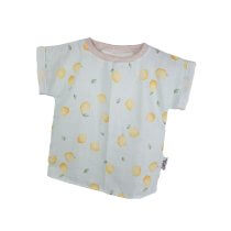 T-Shirt mit Umschlagarmen Musselin Zitronen 86/92