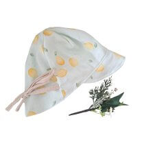 Sommerhut Musselin Zitronen S