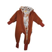 Walkoverall rost mit Herbstblumen