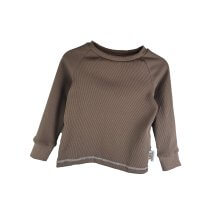 Langarmshirt Feinripp taupe