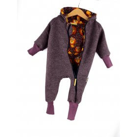 Walkoverall flieder meliert mit Löwe beere