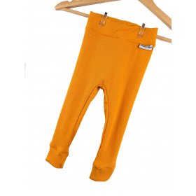 Leggings Feinripp senfgelb