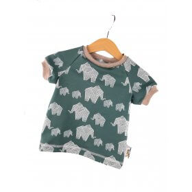 T-Shirt Elefanten staubgrün