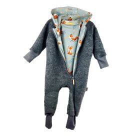 Walkoverall grau meliert