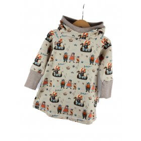 Hoodiekleid Wikinger sand