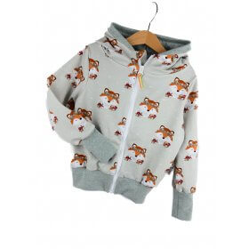 Sweatjacke Fuchsi pistazie