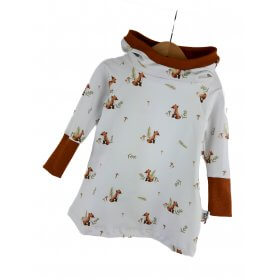 Hoodiekleid kleine Waldfüchse