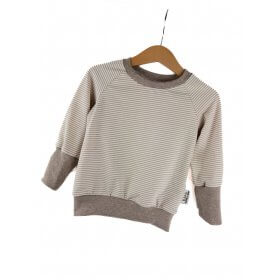 Pullover Streifen beige 