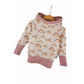 Hoodie Regenbogenliebe rosa