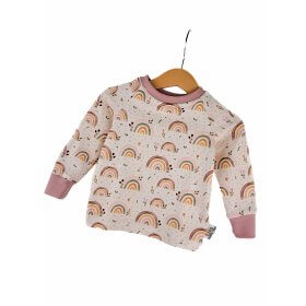 Langarmshirt Regenbogenliebe rosa