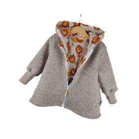 Walkmantel sand meliert mit Löwe sand