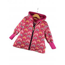 Softshellmantel Regenbogen beere