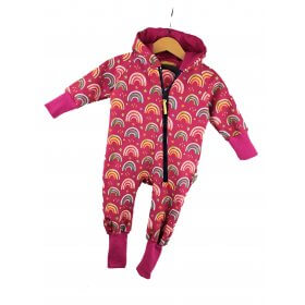 Softshelloverall Regenbogen beere