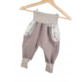 Individuell Sweat Pumphose braun meliert mit Waldfüchse