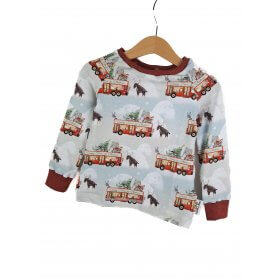 Langarmshirt Weihnachtsbus