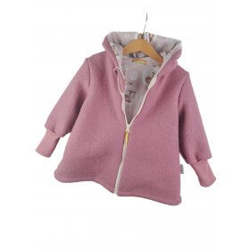 Walkmantel altrosa mit Reh rosa