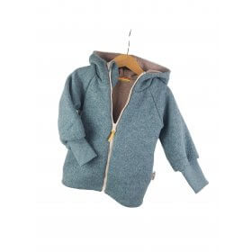 Walkjacke mint meliert mit sand meliert