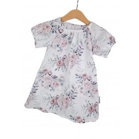 Kurzarmkleid Musselin Blumentraum