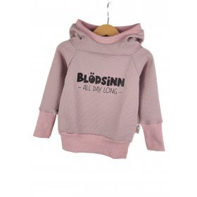 Hoodie Blödsinn all Day long-Patch rosa