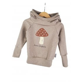 Hoodie Glückspilz-Patch sand