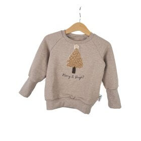 Pullover Weihnachtsbaum-Patch sand