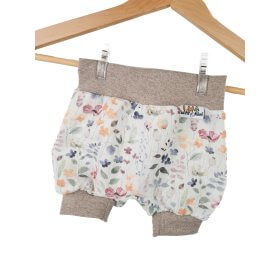 Kurze Hose Musselin Sommerblumen