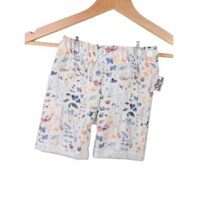 Kurze Shorts Musselin Sommerblumen