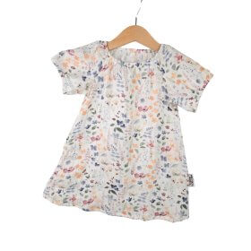 Kurzarmkleid Musselin Sommerblumen